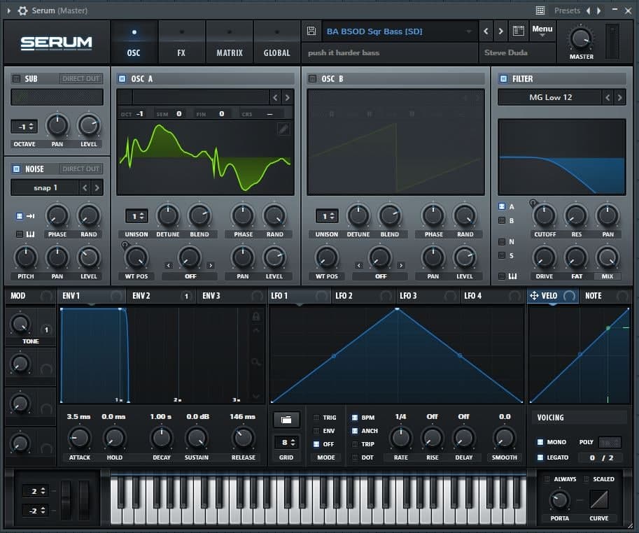 Xfer Serum User Interface