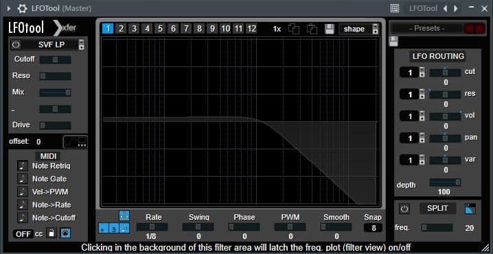 The LFO Tool's Interface