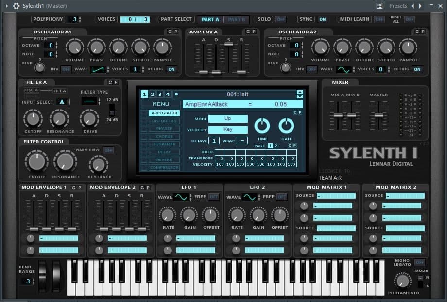 Sylenth1's User interface