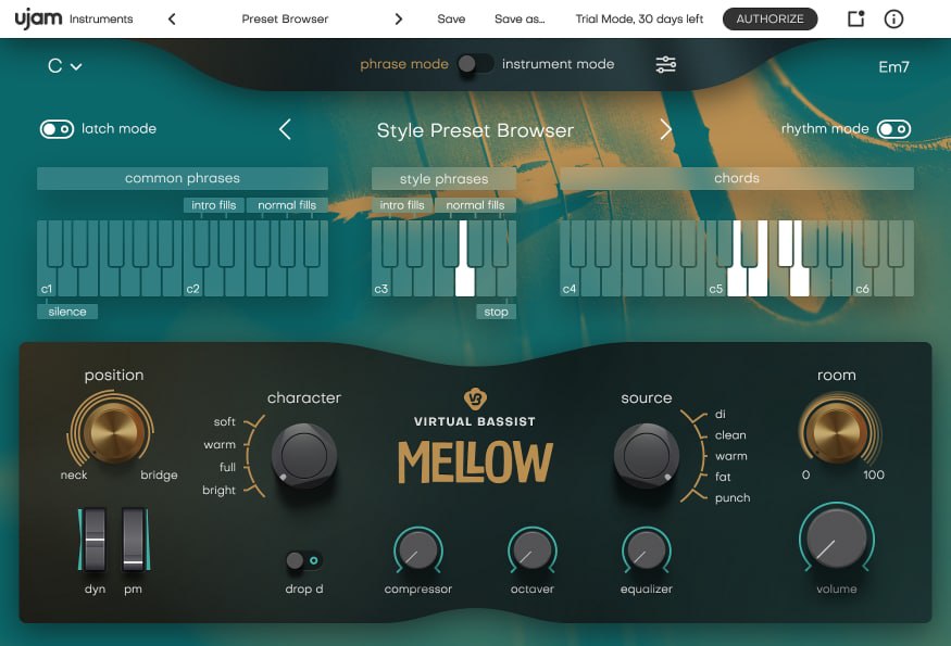 #ujam #virtual #bassist #mellow
