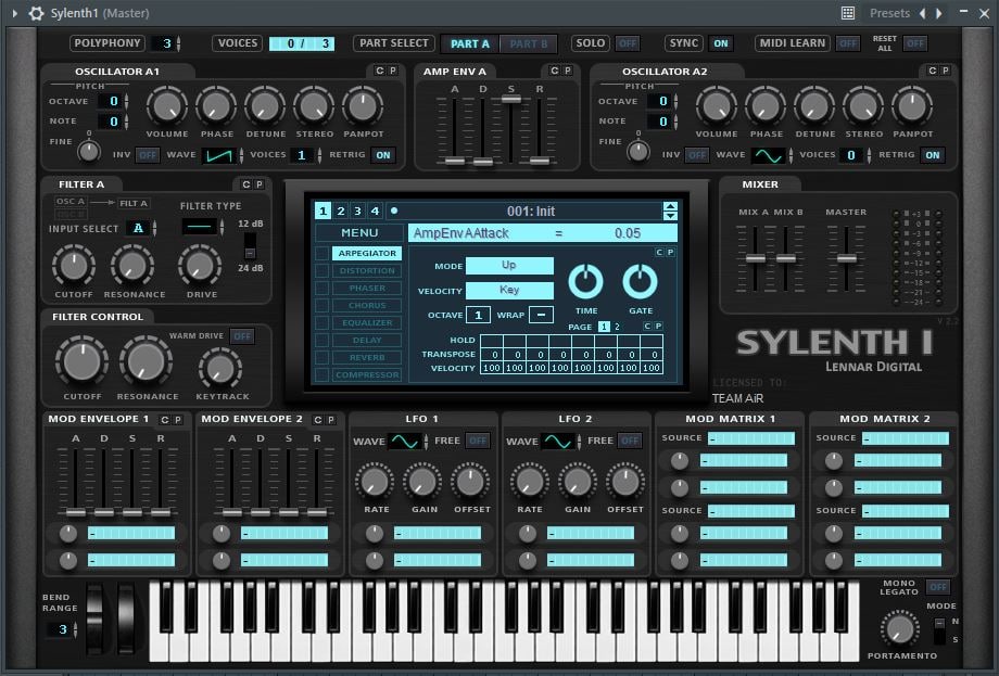 Sylenth1's User interface