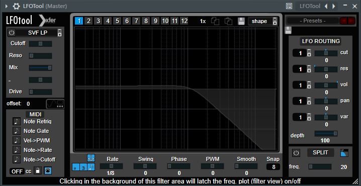The LFO Tool's Interface